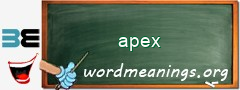 WordMeaning blackboard for apex